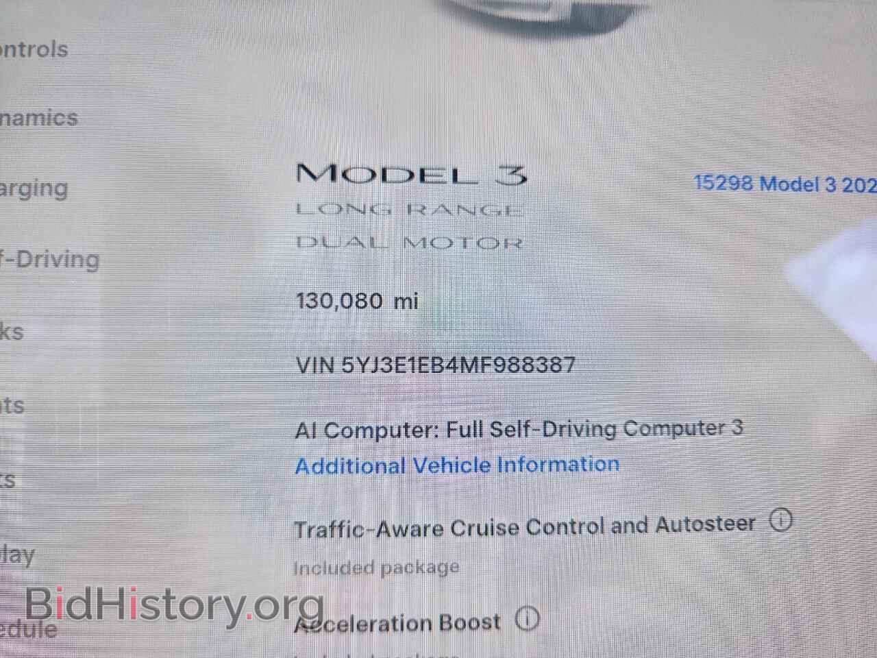 2021 TESLA MODEL 3 - VIN: 5YJ3E1EB4MF988387 - Photo 9