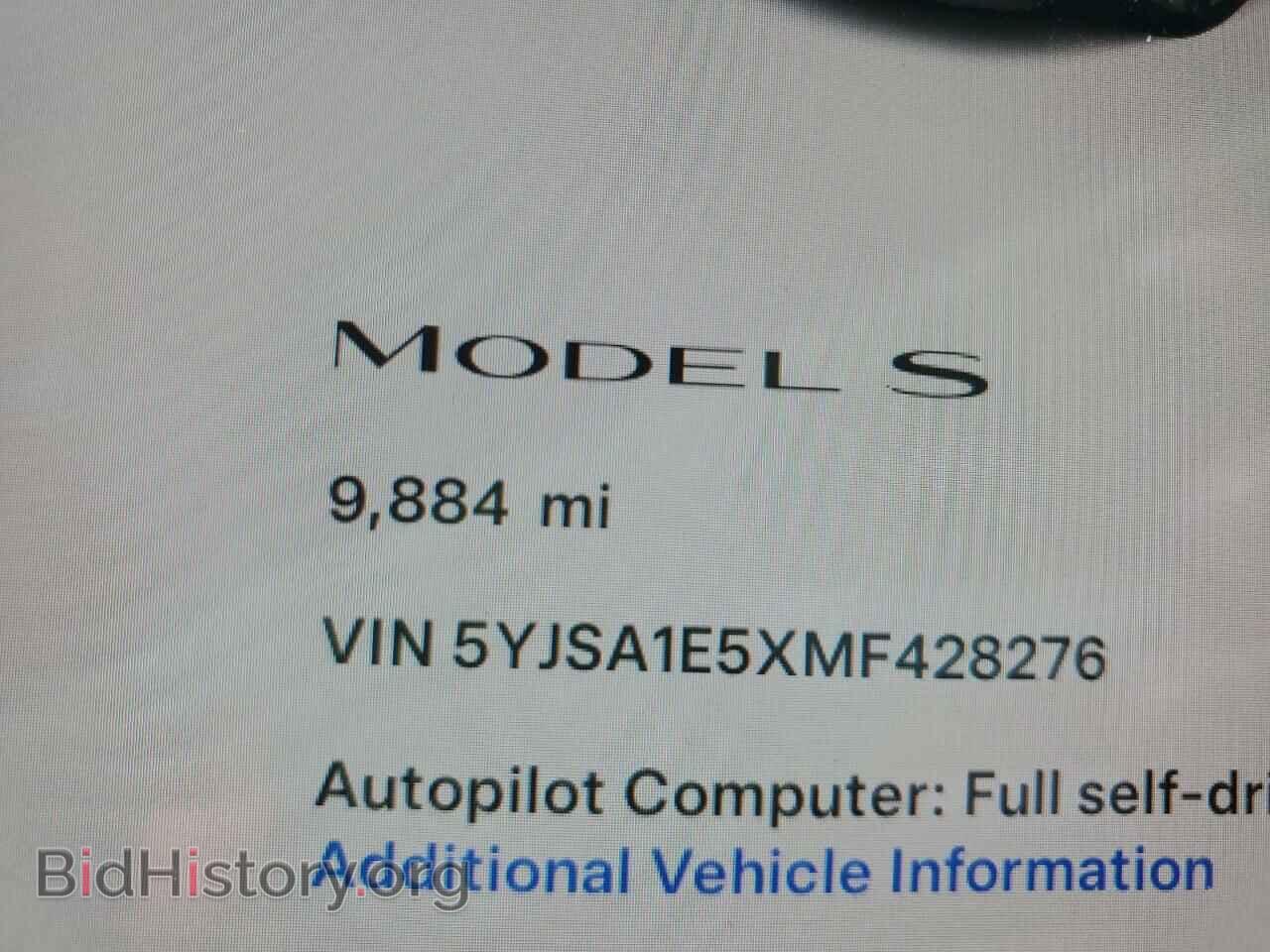 2021 TESLA MODEL S - VIN: 5YJSA1E5XMF428276 - Photo 9