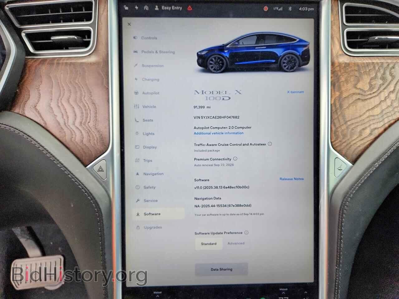 2017 TESLA MODEL X - VIN: 5YJXCAE26HF047682 - Photo 9