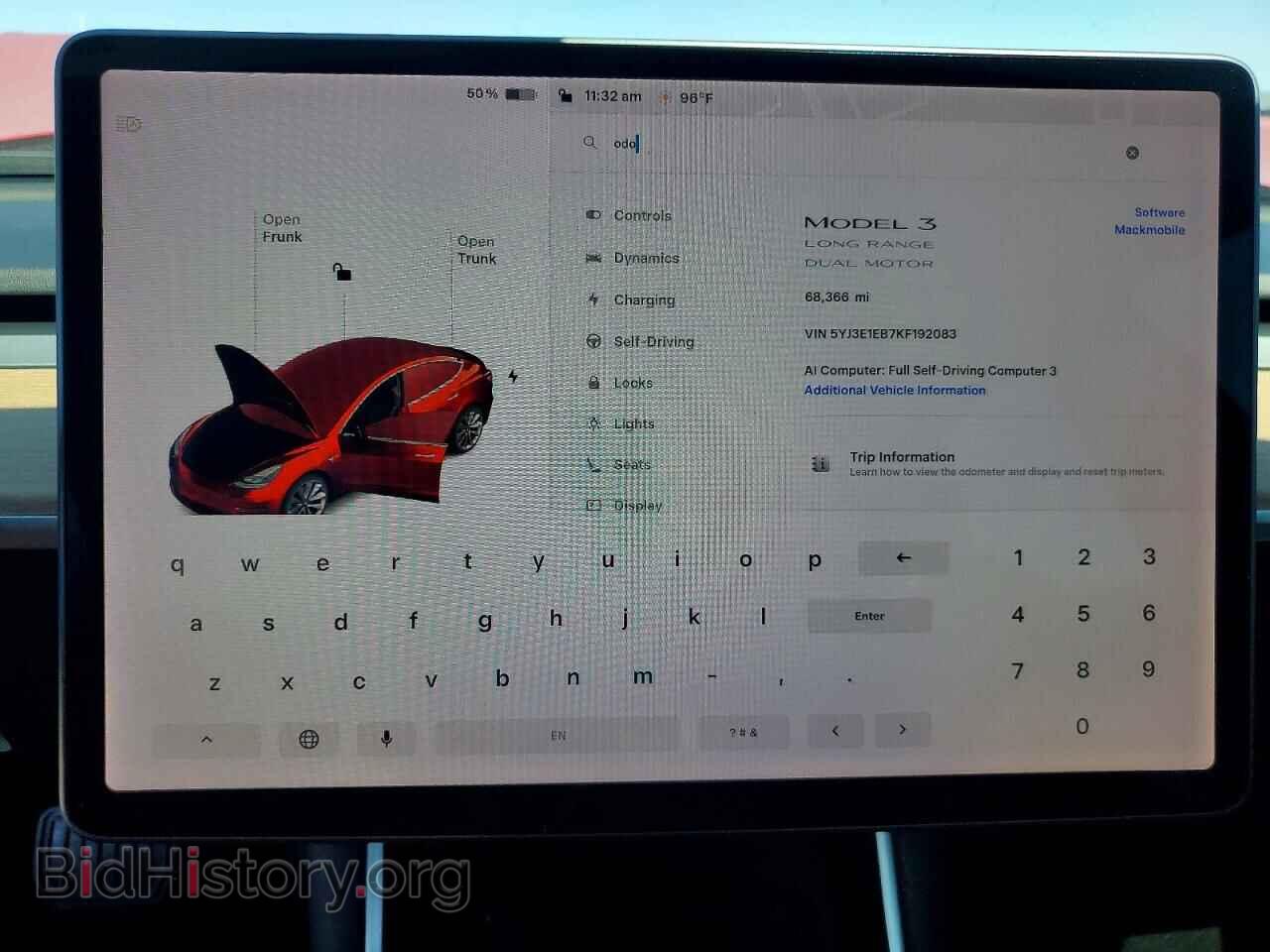 2019 TESLA MODEL 3 - VIN: 5YJ3E1EB7KF192083 - Фото 9