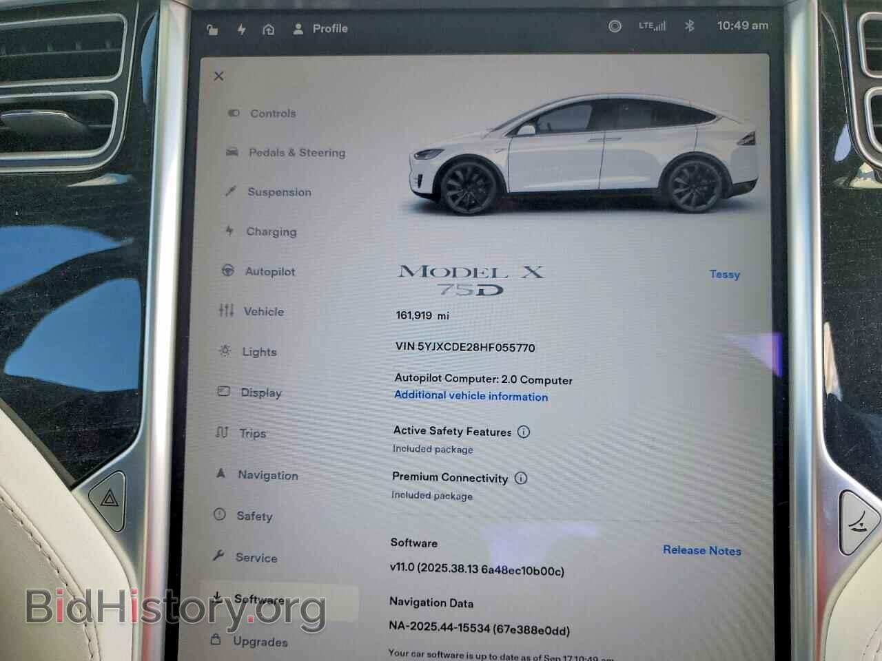 2017 TESLA MODEL X - VIN: 5YJXCDE28HF055770 - Photo 9