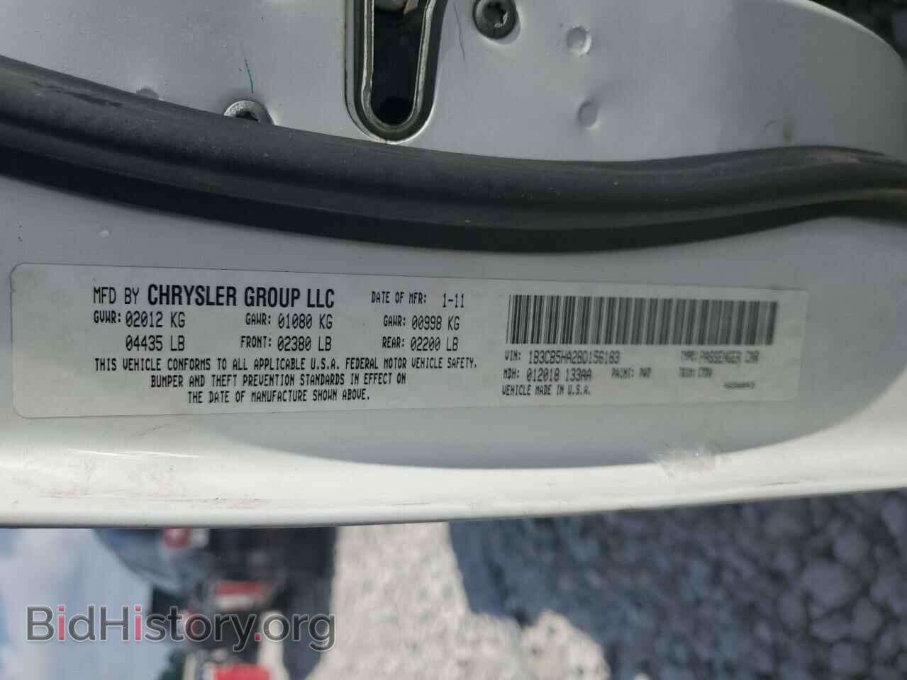 2011 DODGE CALIBER - VIN: 1B3CB5HA2BD156183 - Фото 12