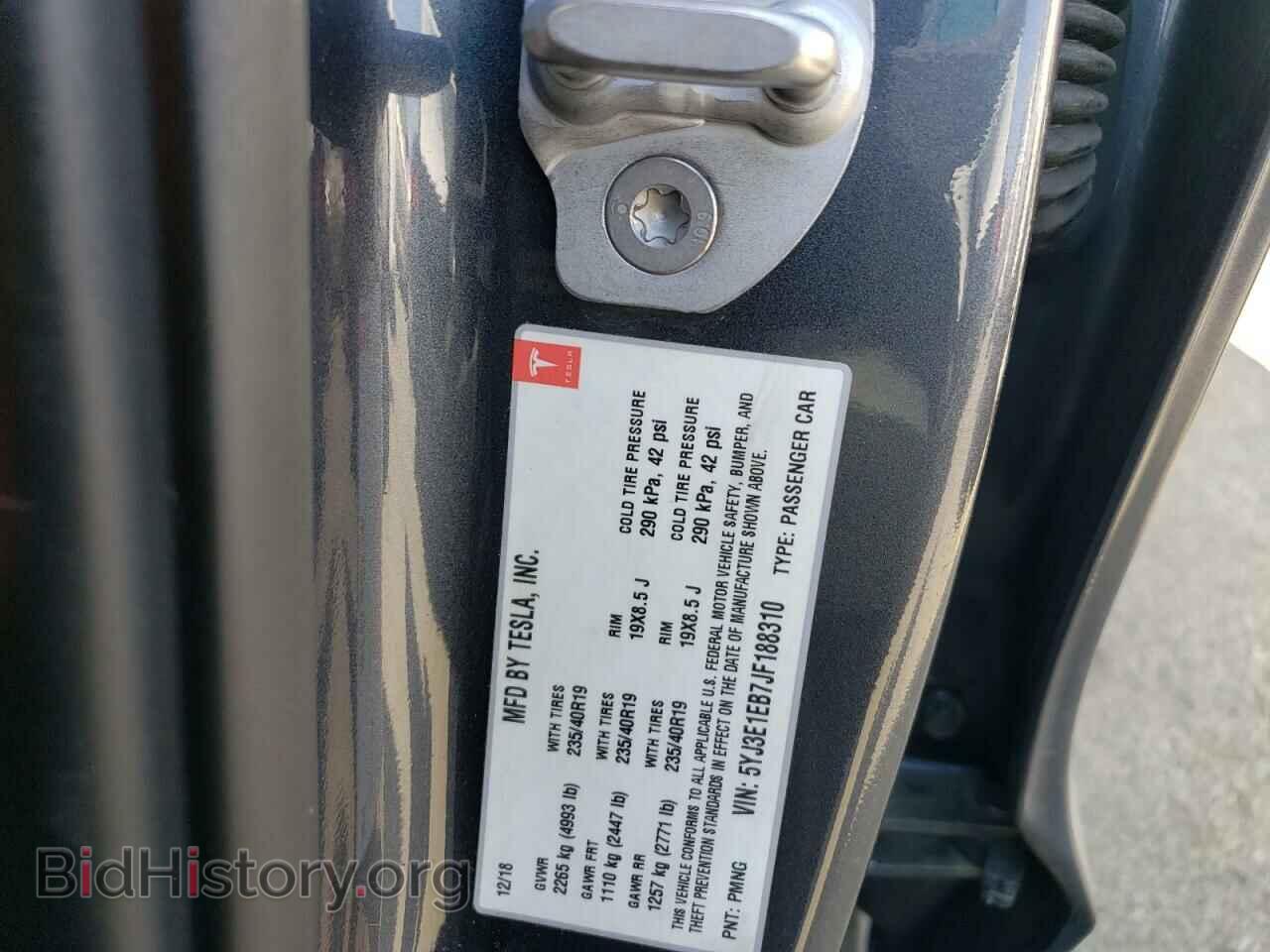 2018 TESLA MODEL 3 - VIN: 5YJ3E1EB7JF188310 - Photo 12