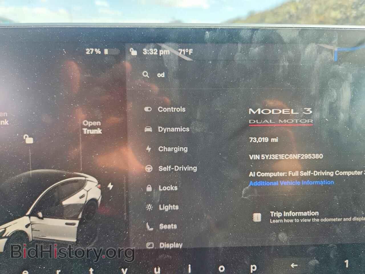 2022 TESLA MODEL 3 - VIN: 5YJ3E1EC6NF295380 - Фото 9
