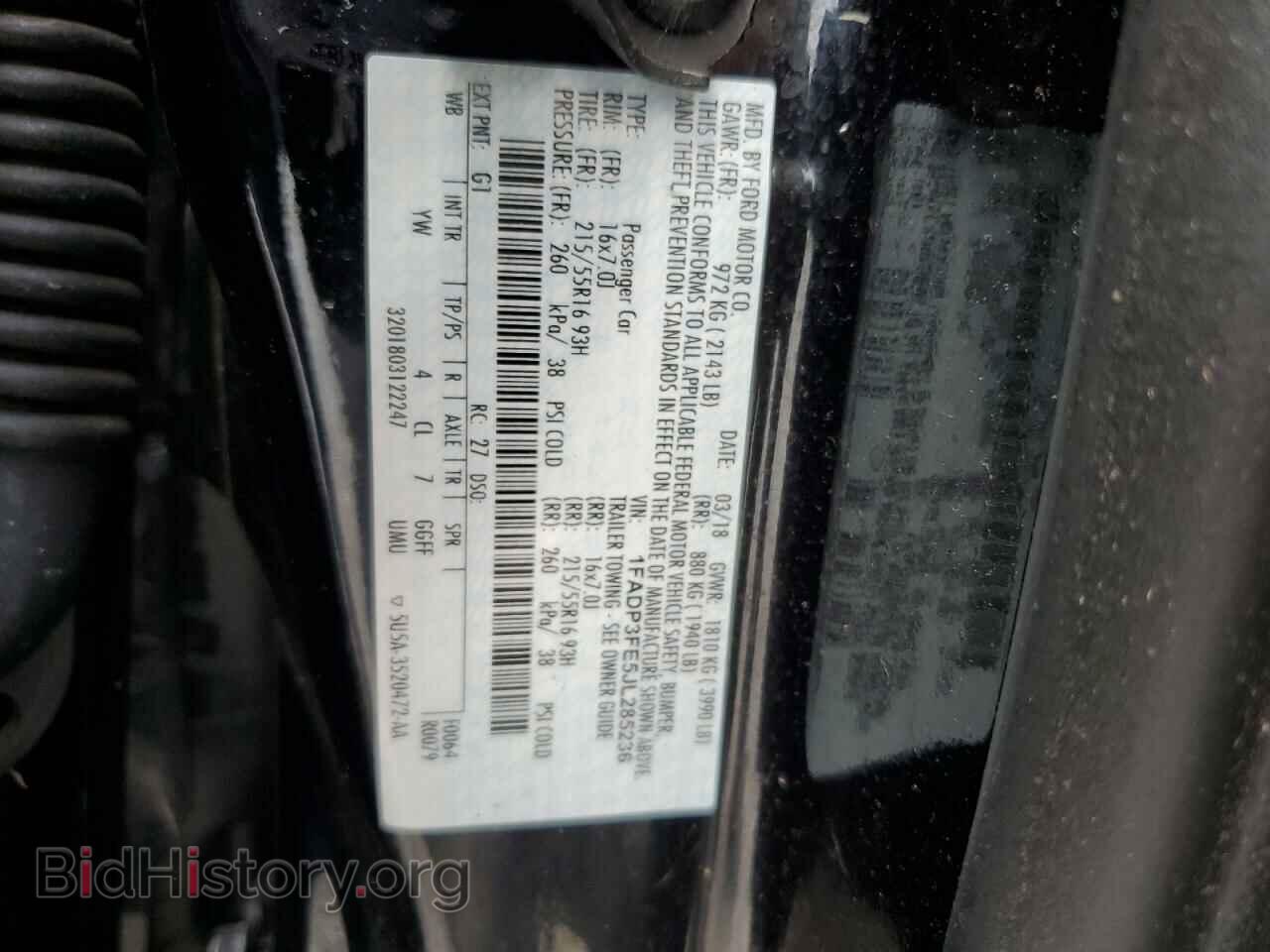 2018 FORD FOCUS - VIN: 1FADP3FE5JL285236 - Фото 12