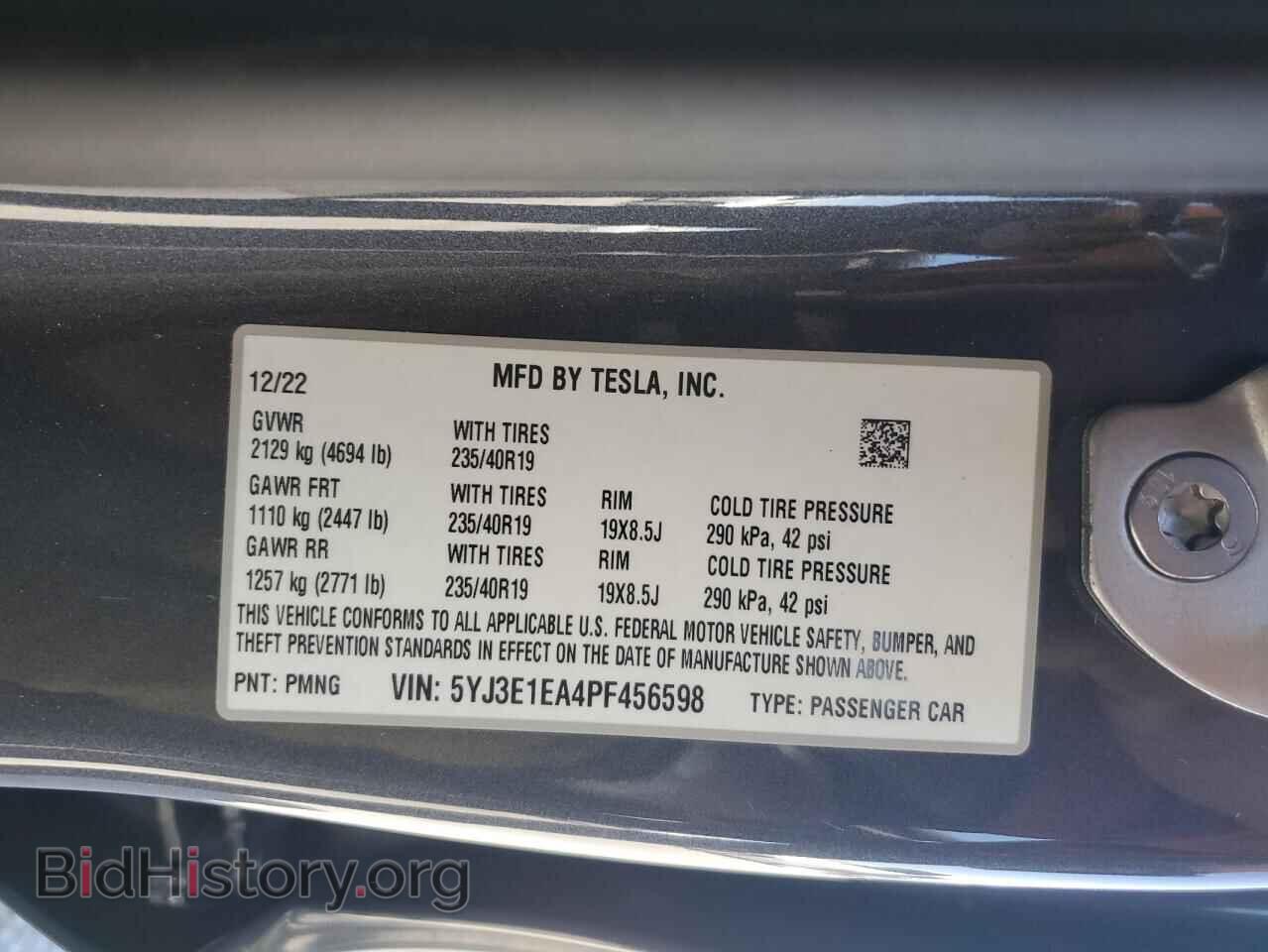 2023 TESLA MODEL 3 - VIN: 5YJ3E1EA4PF456598 - Фото 13