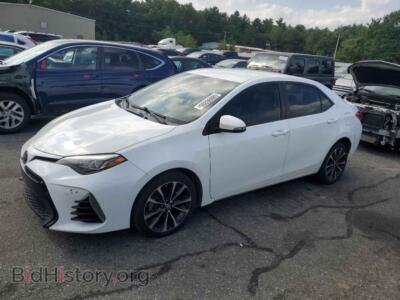 2017 Toyota COROLLA L, white — VIN 2T1BURHE5HC827771, Copart