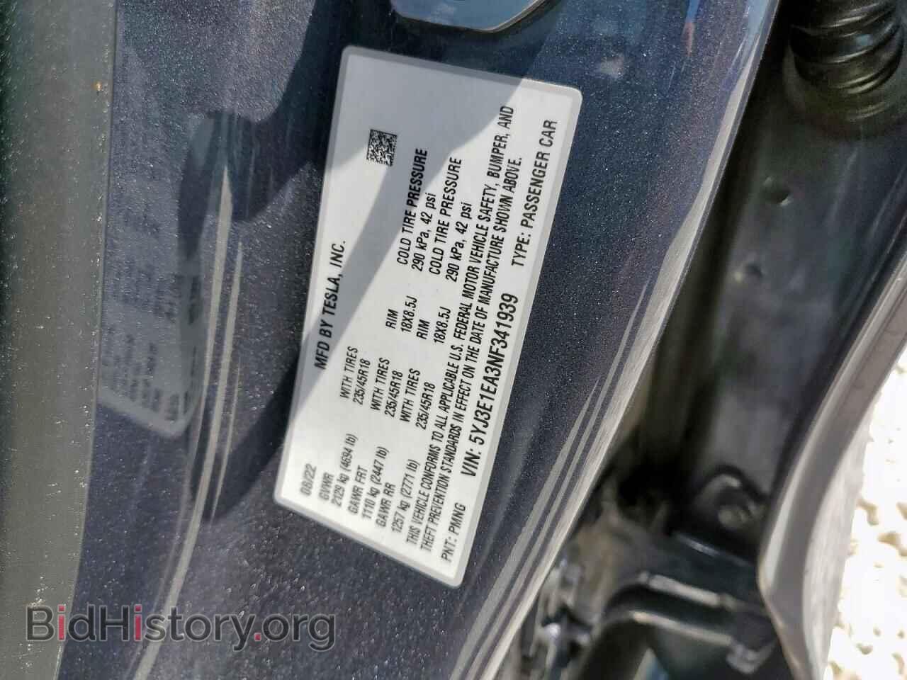 2022 TESLA MODEL 3 - VIN: 5YJ3E1EA3NF341939 - Photo 13