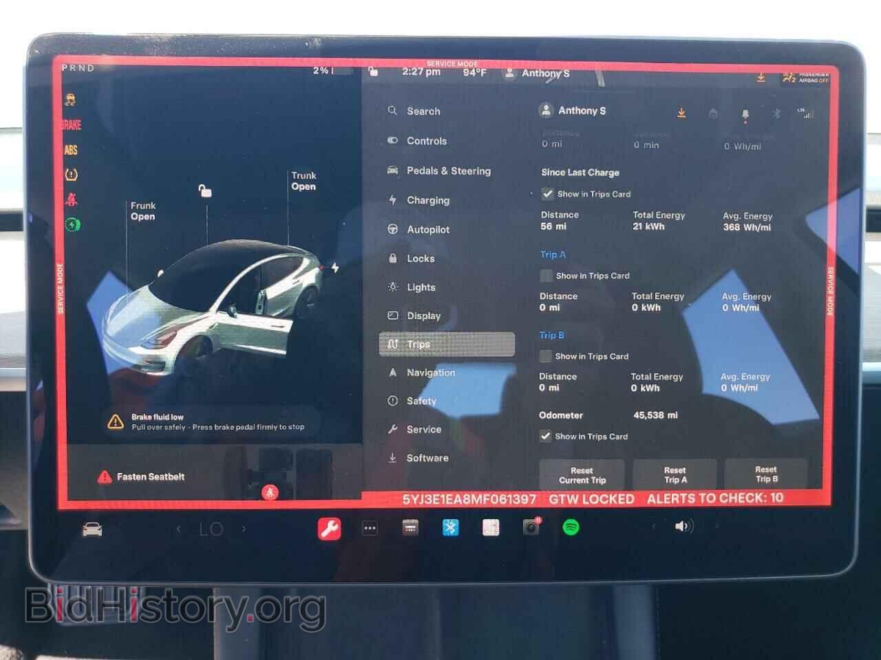 2021 TESLA MODEL 3 - VIN: 5YJ3E1EA8MF061397 - Фото 9