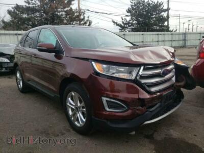 2015 Ford EDGE Edge SEL, brown — VIN 2FMTK4J86FBB95995, Copart
