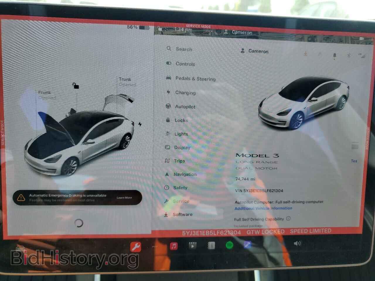 2020 TESLA MODEL 3 - VIN: 5YJ3E1EB5LF621304 - Фото 9