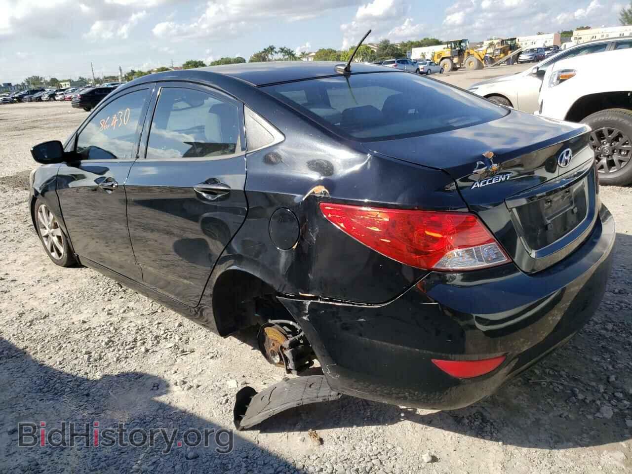 2013 HYUNDAI ACCENT - VIN: KMHCU4AE9DU339708 - Фото 2