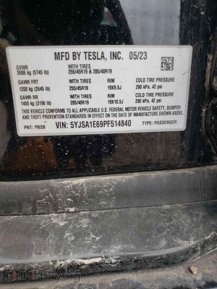 2023 TESLA MODEL S - VIN: 5YJSA1E69PF514840 - Photo 12