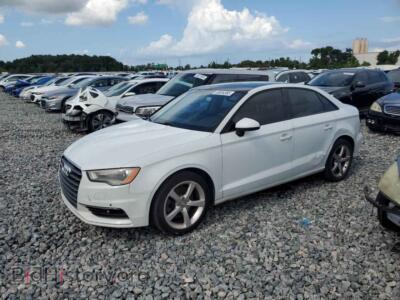 2016 Audi A3 Premium, white — VIN WAUA7GFFXG1007592, Copart