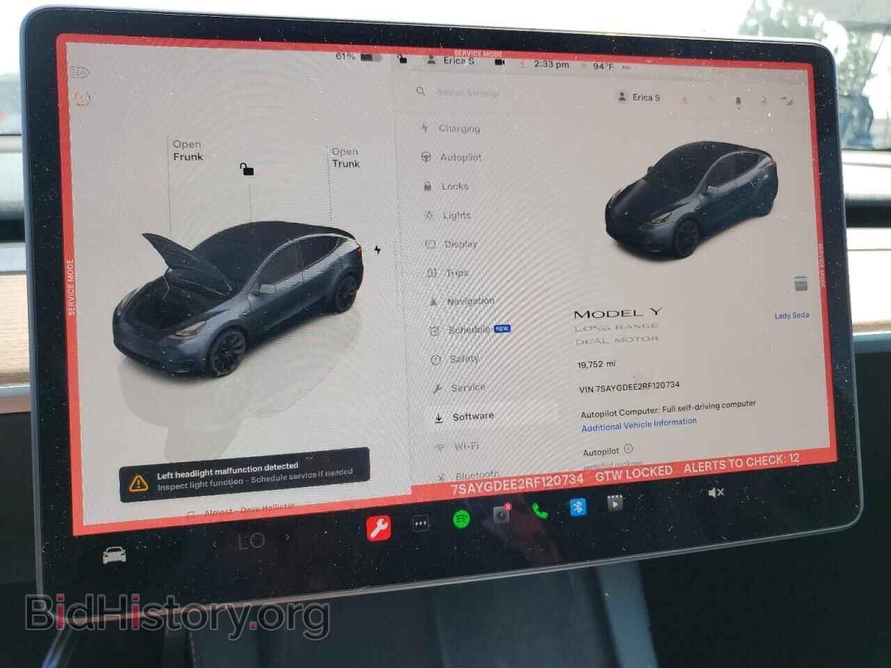 2024 TESLA MODEL Y - VIN: 7SAYGDEE2RF120734 - Photo 9