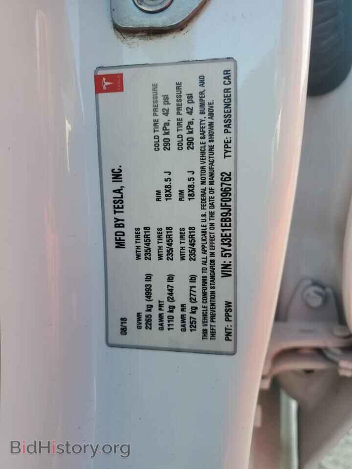 2018 TESLA MODEL 3 - VIN: 5YJ3E1EB9JF096762 - Фото 13