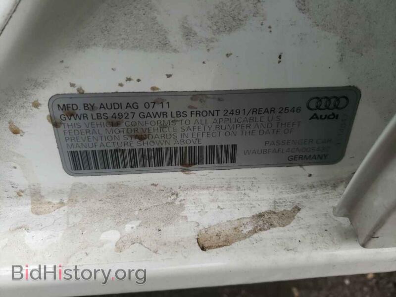 2012 Audi A4 (VIN WAUBFAFL4CN005432) — photo 10 of 10