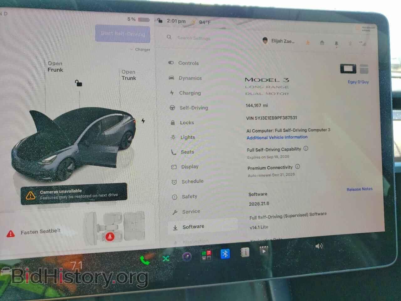 2023 TESLA MODEL 3 - VIN: 5YJ3E1EB9PF387531 - Photo 9