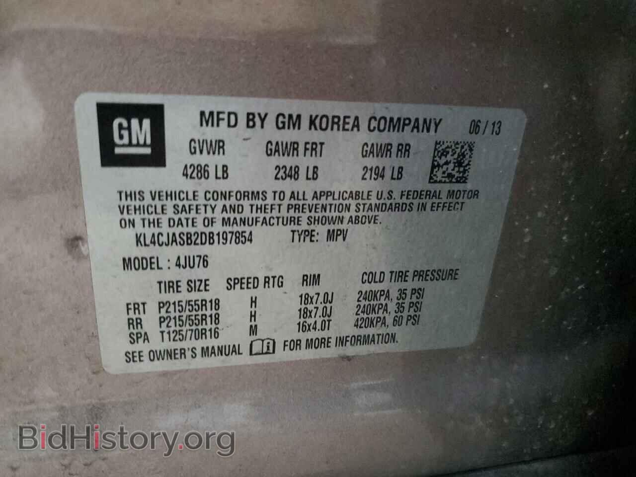 2013 BUICK ENCORE - VIN: KL4CJASB2DB197854 - Photo 13