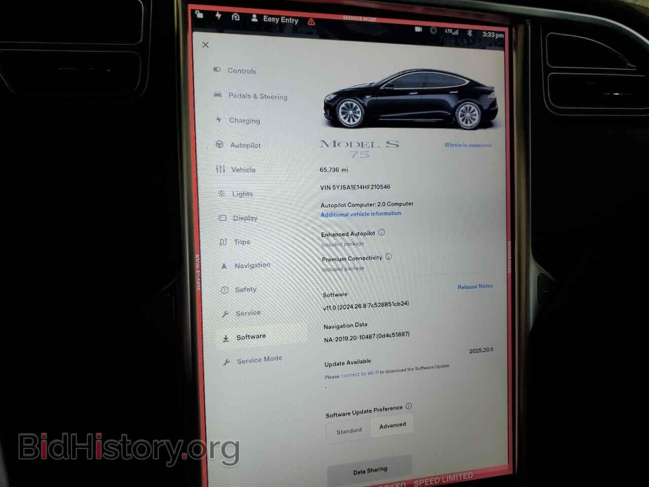 2017 TESLA MODEL S - VIN: 5YJSA1E14HF210546 - Photo 9