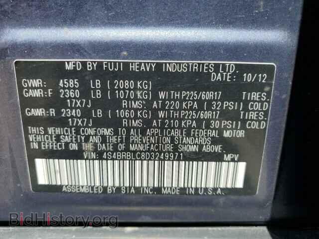 2013 SUBARU OUTBACK - VIN: 4S4BRBLC8D3249971 - Photo 13