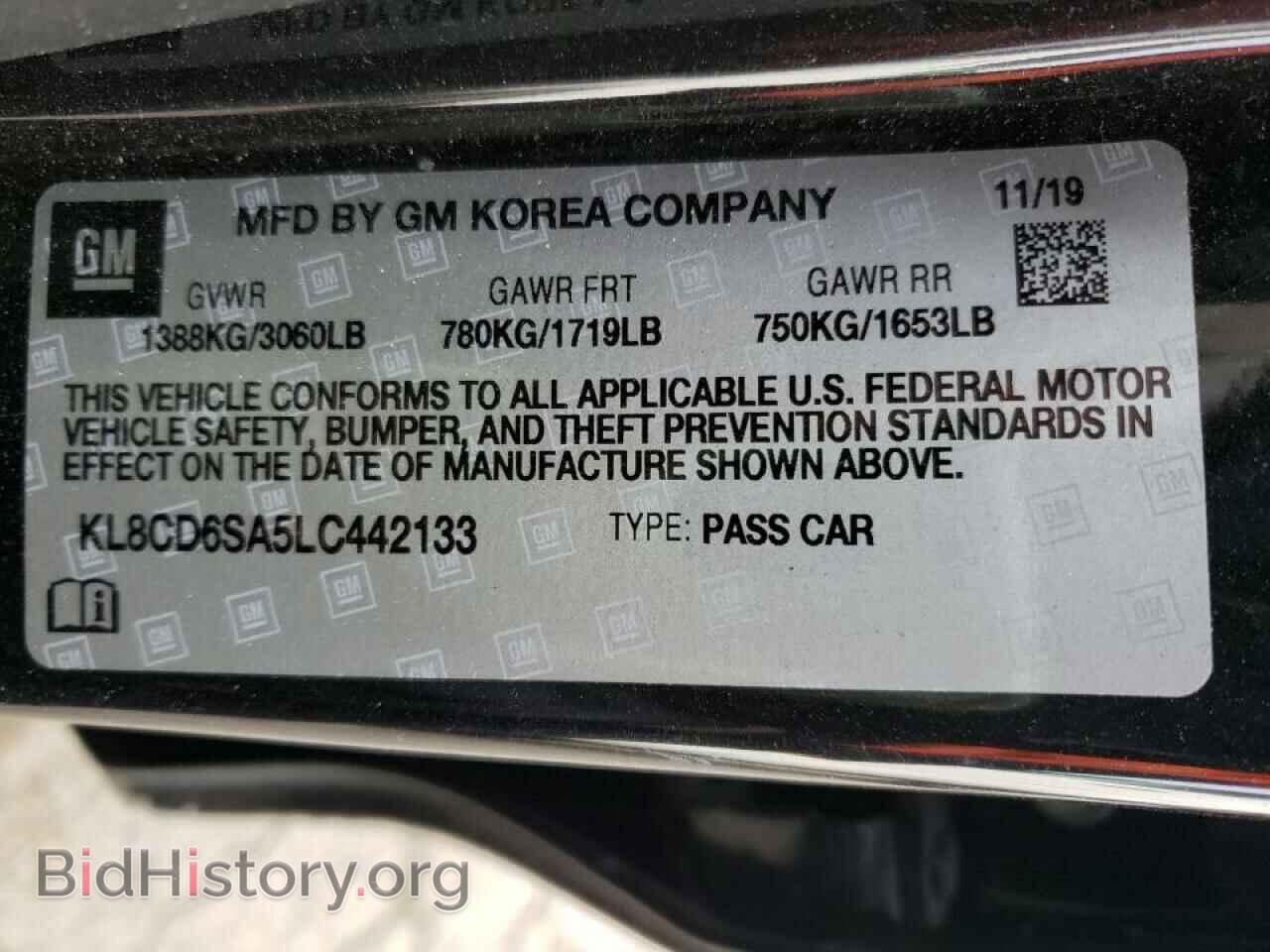 2020 CHEVROLET SPARK - VIN: KL8CD6SA5LC442133 - Фото 10