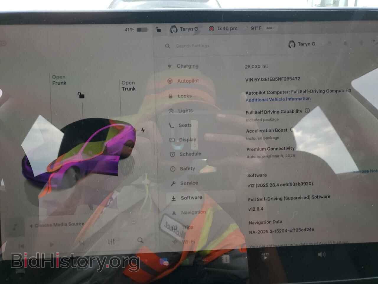 2022 TESLA MODEL 3 - VIN: 5YJ3E1EB5NF265472 - Фото 9