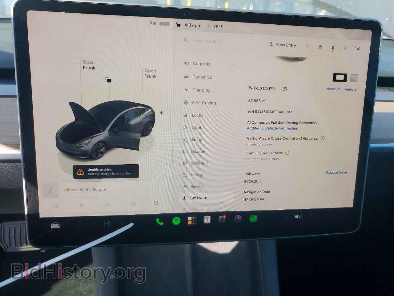 2023 TESLA MODEL 3 - VIN: 5YJ3E1EA6PF463097 - Фото 9