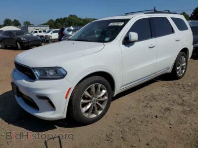 2022 Dodge DURANGO SXT, white — VIN 1C4RDJAG9NC107972, Copart