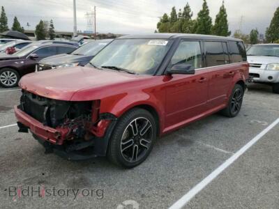 2014 Ford FLEX Flex SEL, red — VIN 2FMGK5C88EBD16836, Copart