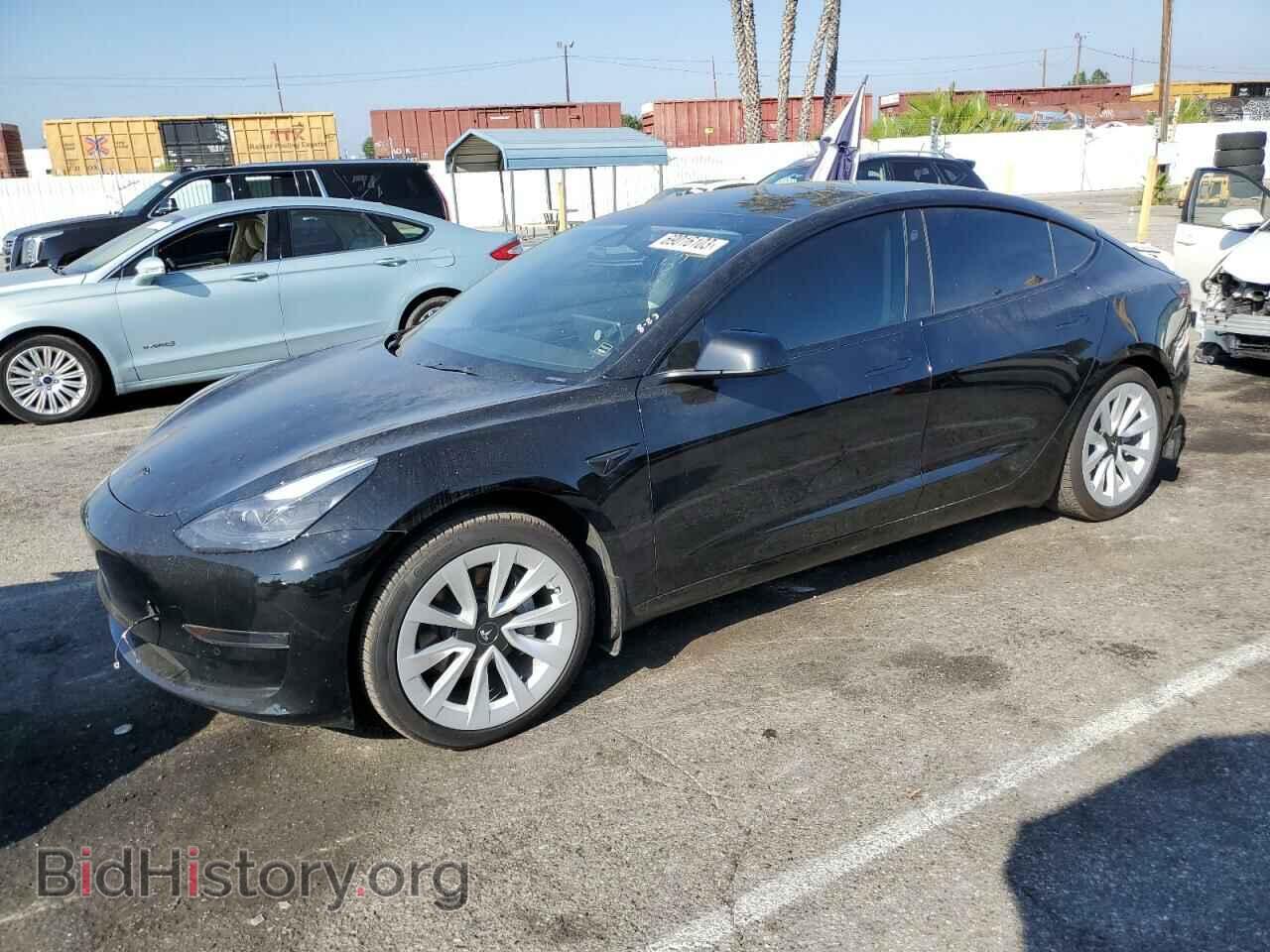 Photo 5YJ3E1EA3NF165393 - TESLA MODEL 3 2022