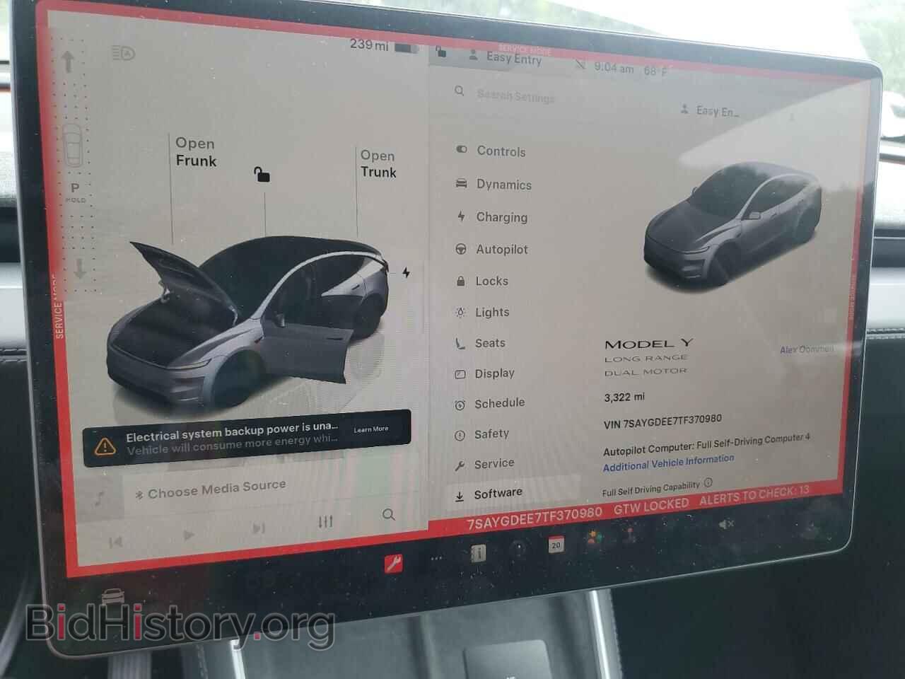2026 TESLA MODEL Y - VIN: 7SAYGDEE7TF370980 - Фото 9