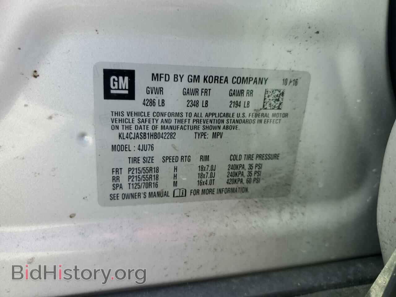 2017 BUICK ENCORE - VIN: KL4CJASB1HB042282 - Photo 13