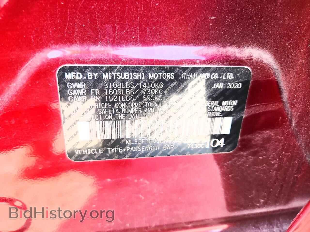 2020 MITSUBISHI MIRAGE - VIN: ML32F3FJ1LHF08823 - Фото 12