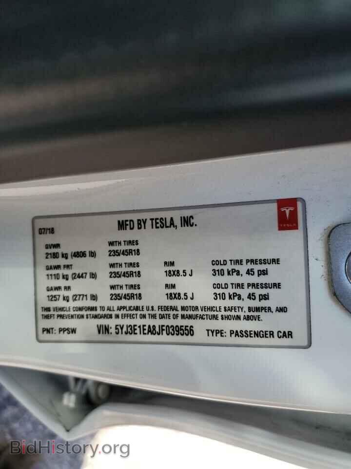 2018 TESLA MODEL 3 - VIN: 5YJ3E1EA8JF039556 - Фото 12