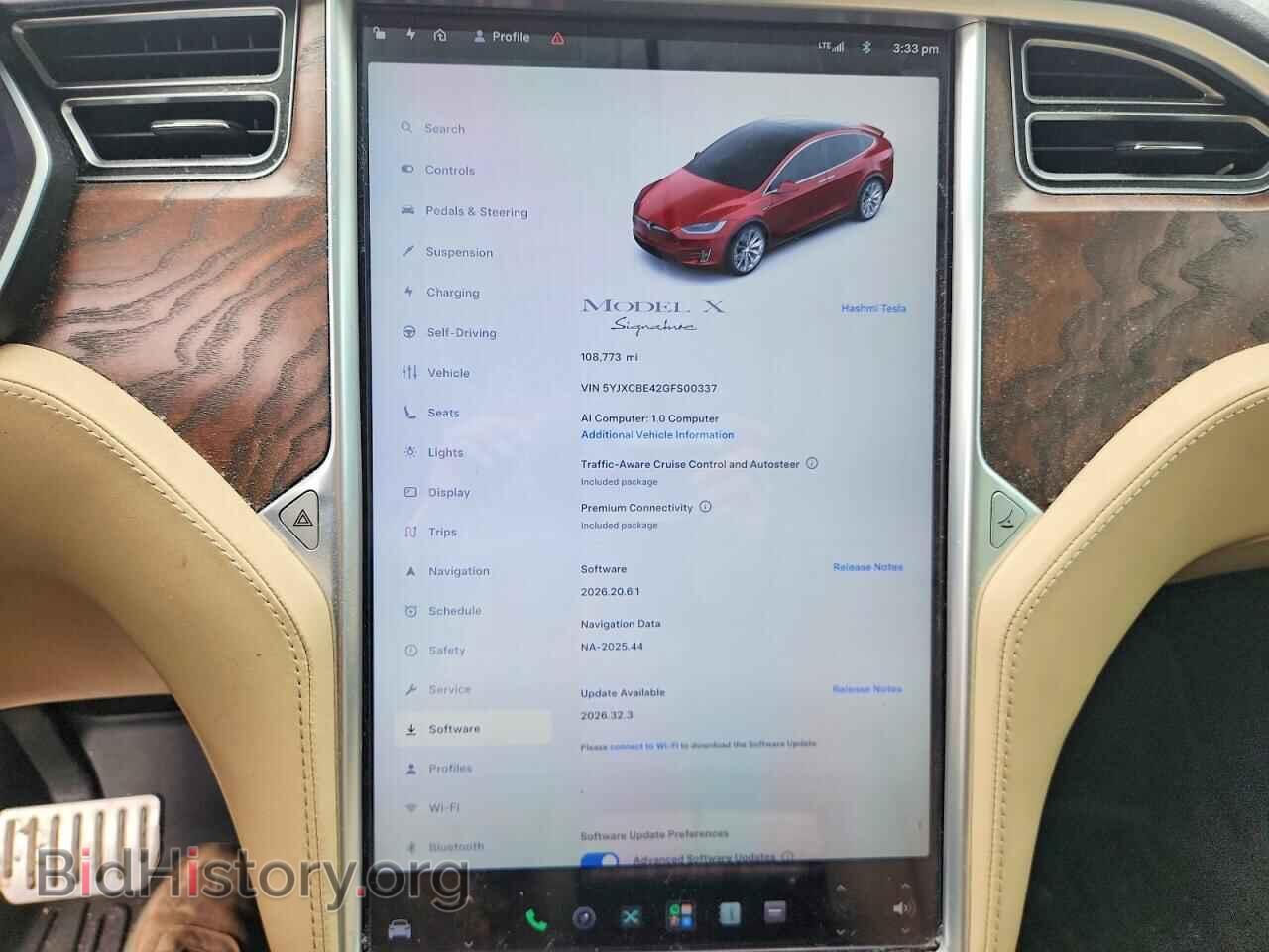 2016 TESLA MODEL X - VIN: 5YJXCBE42GFS00337 - Photo 9