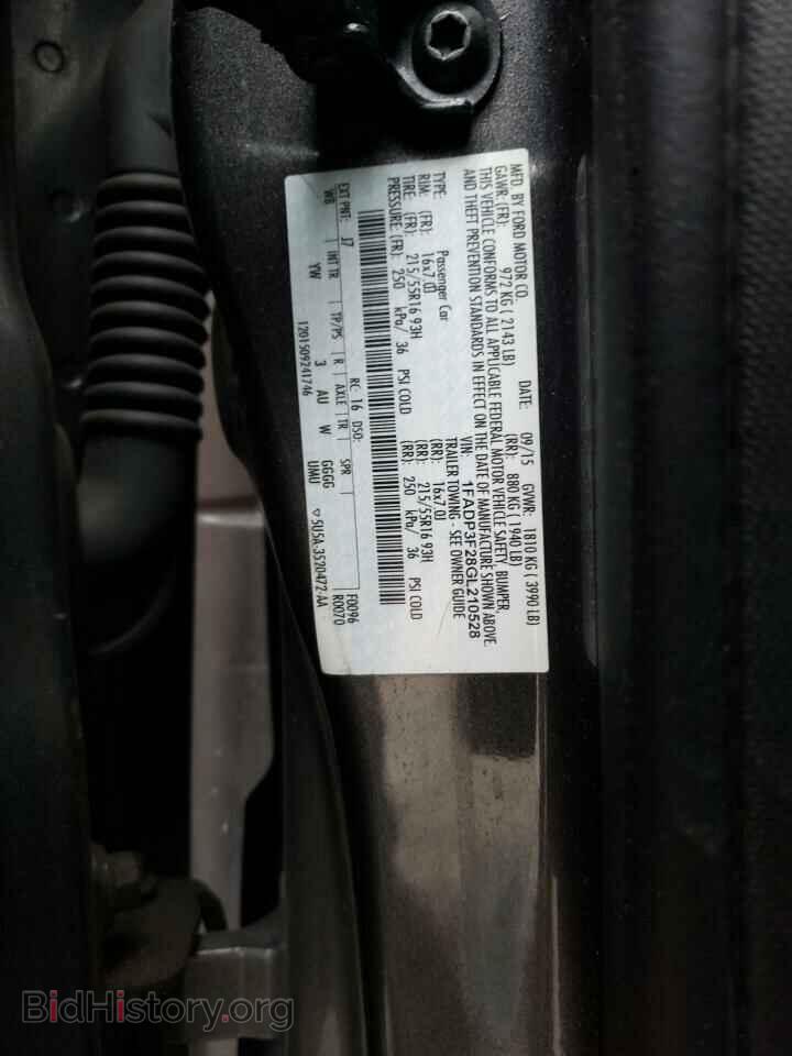 2016 FORD FOCUS - VIN: 1FADP3F28GL210528 - Фото 10