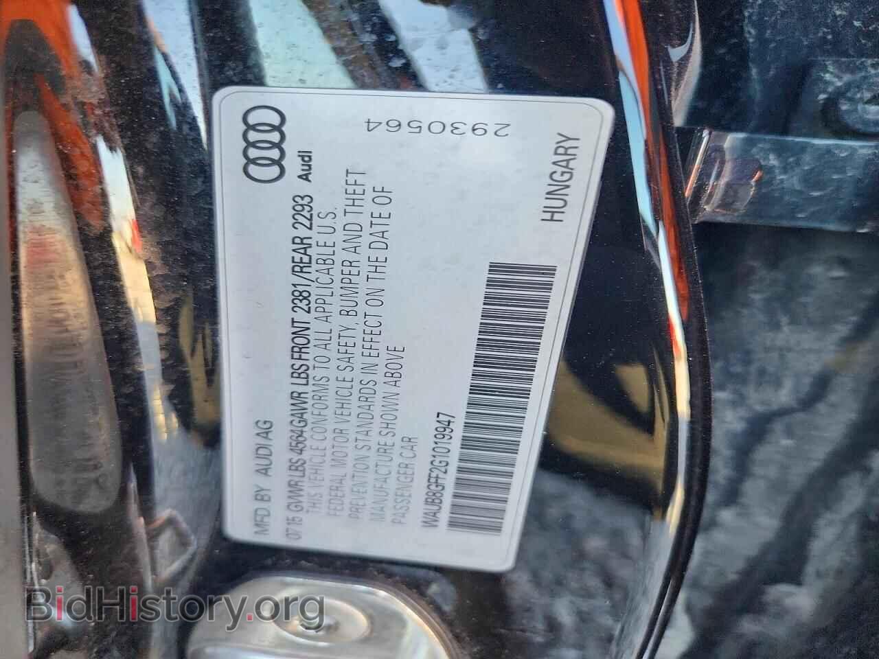 2016 AUDI A3 - VIN: WAUB8GFF2G1019947 - Photo 12