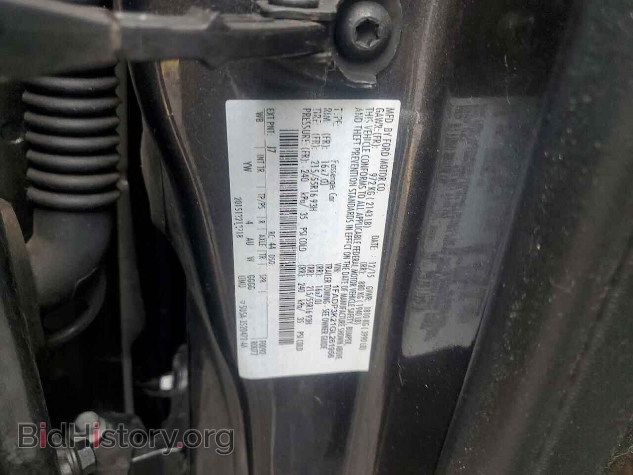 2016 FORD FOCUS - VIN: 1FADP3K21GL261956 - Фото 12