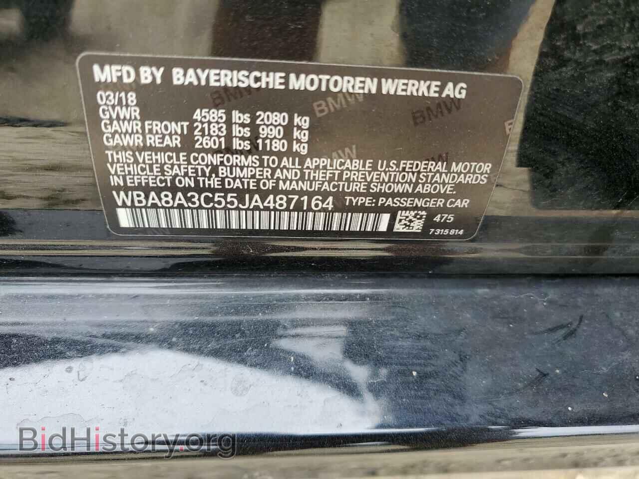 2018 BMW 3 SERIES - VIN: WBA8A3C55JA487164 - Фото 12