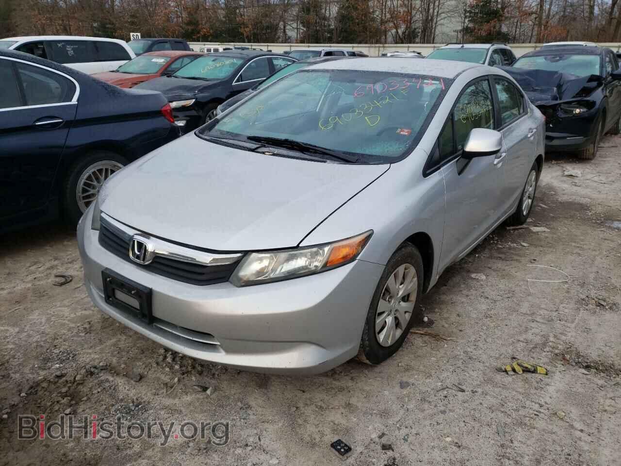 2012 HONDA CIVIC - VIN: 2HGFB2F57CH316239 - Фото 2