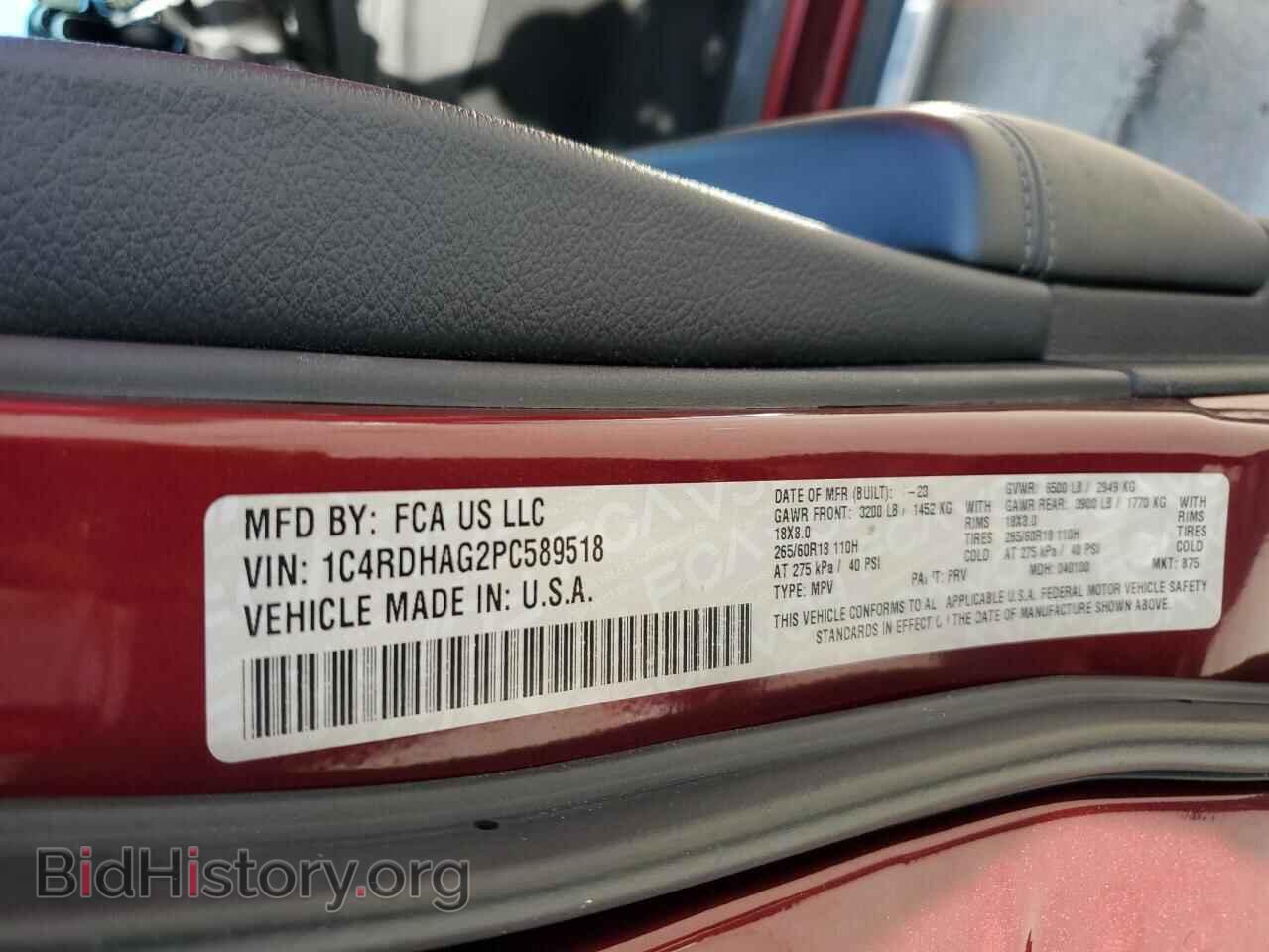 2023 DODGE DURANGO - VIN: 1C4RDHAG2PC589518 - Фото 13