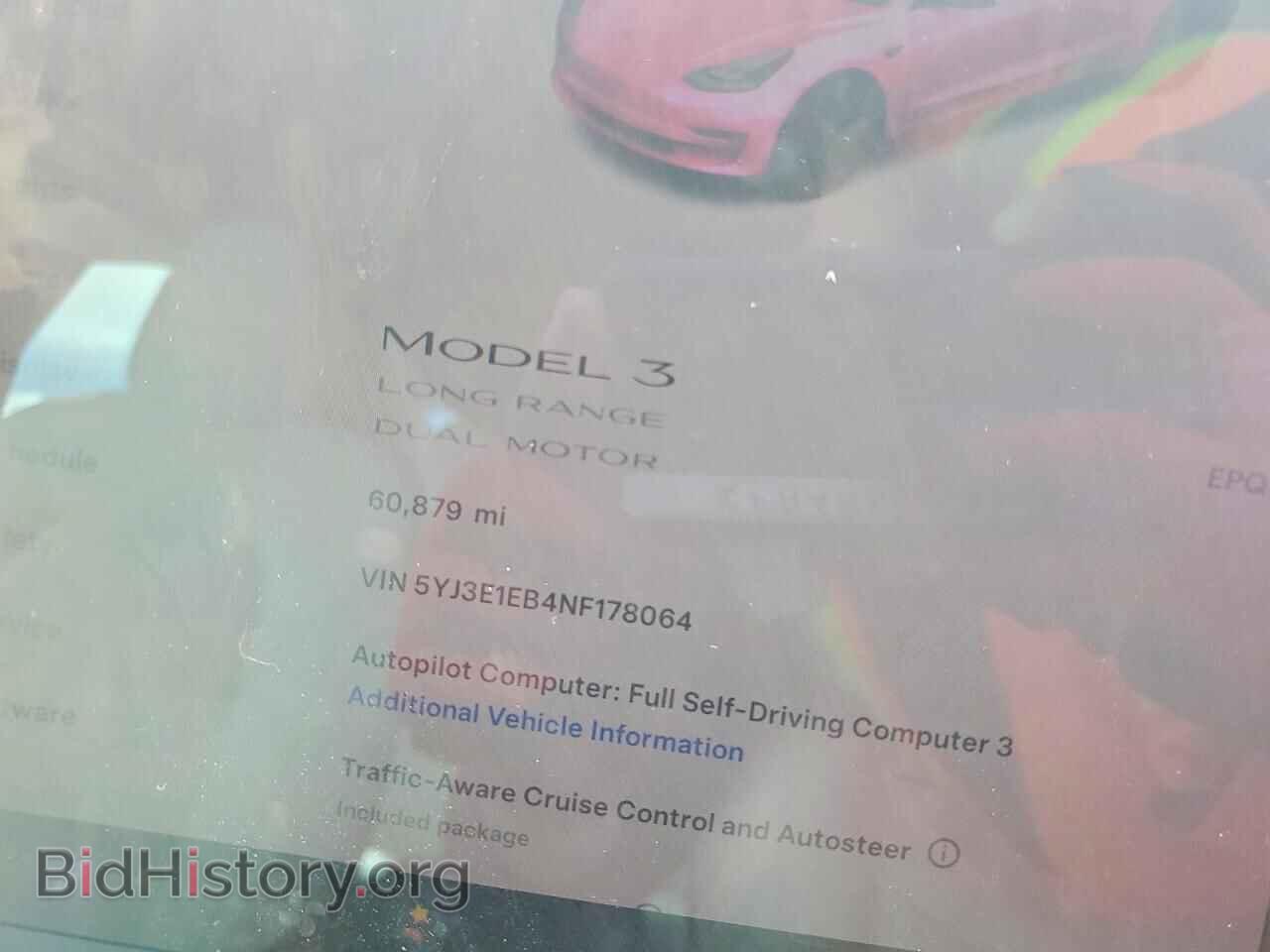 2022 TESLA MODEL 3 - VIN: 5YJ3E1EB4NF178064 - Фото 9