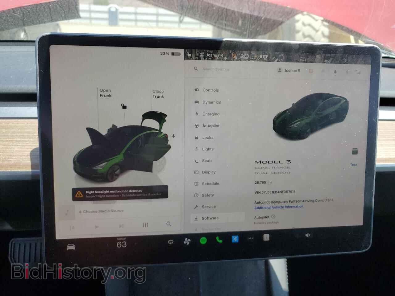 2022 TESLA MODEL 3 - VIN: 5YJ3E1EB4NF357611 - Photo 9