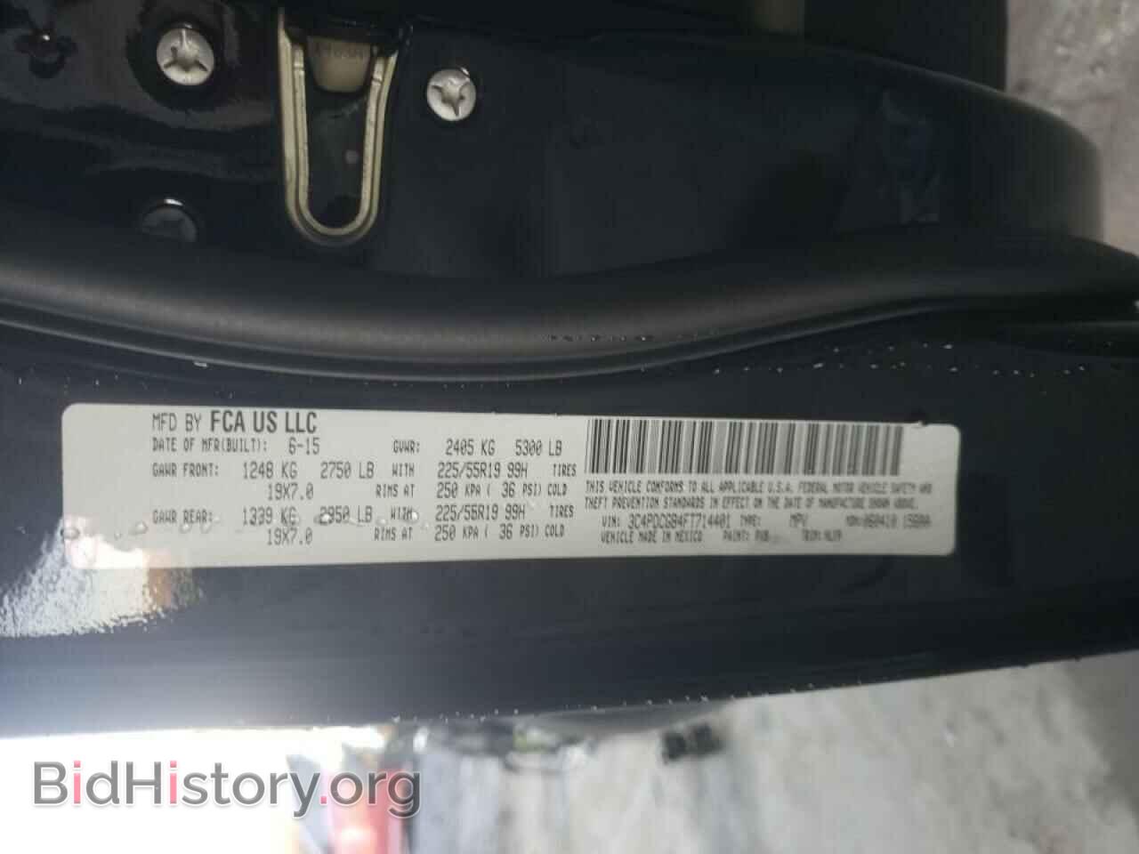 2015 DODGE JOURNEY - VIN: 3C4PDCGB4FT714401 - Фото 10