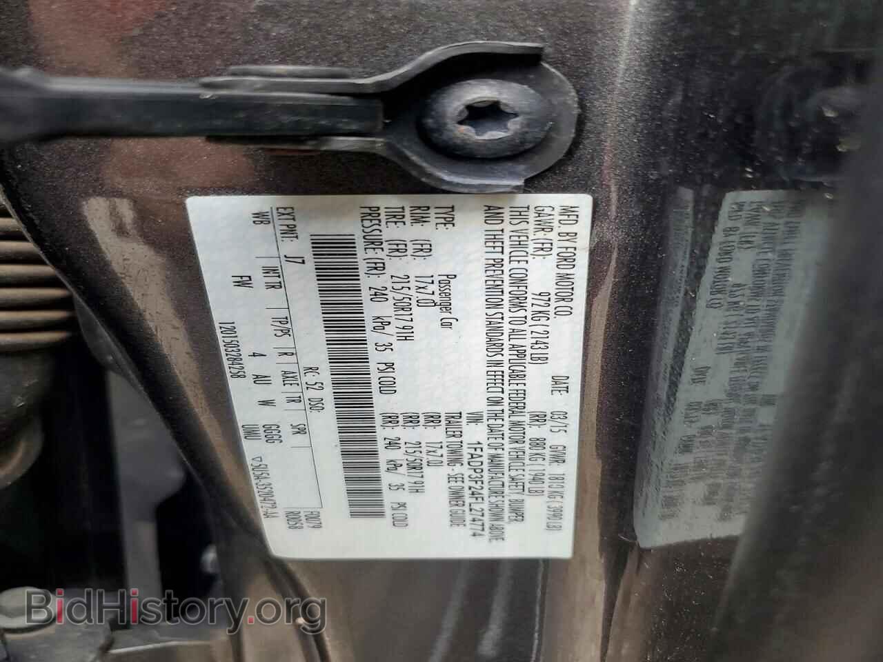 2015 FORD FOCUS - VIN: 1FADP3F24FL274774 - Фото 12