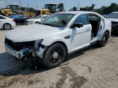 2016 Ford TAURUS Police Interceptor, white — VIN 1FAHP2MK3GG117665, Copart
