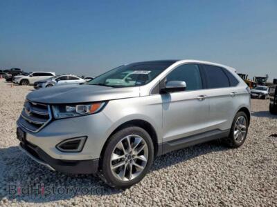 2015 Ford EDGE Titanium, silver — VIN 2FMPK3K87FBC20302, Copart