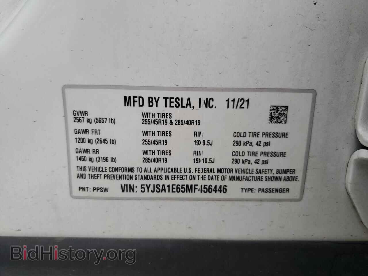 2021 TESLA MODEL S - VIN: 5YJSA1E65MF456446 - Photo 12