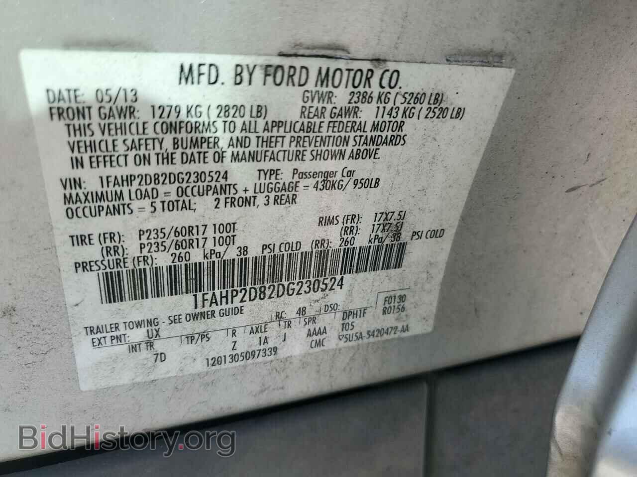 2013 FORD TAURUS - VIN: 1FAHP2D82DG230524 - Photo 12